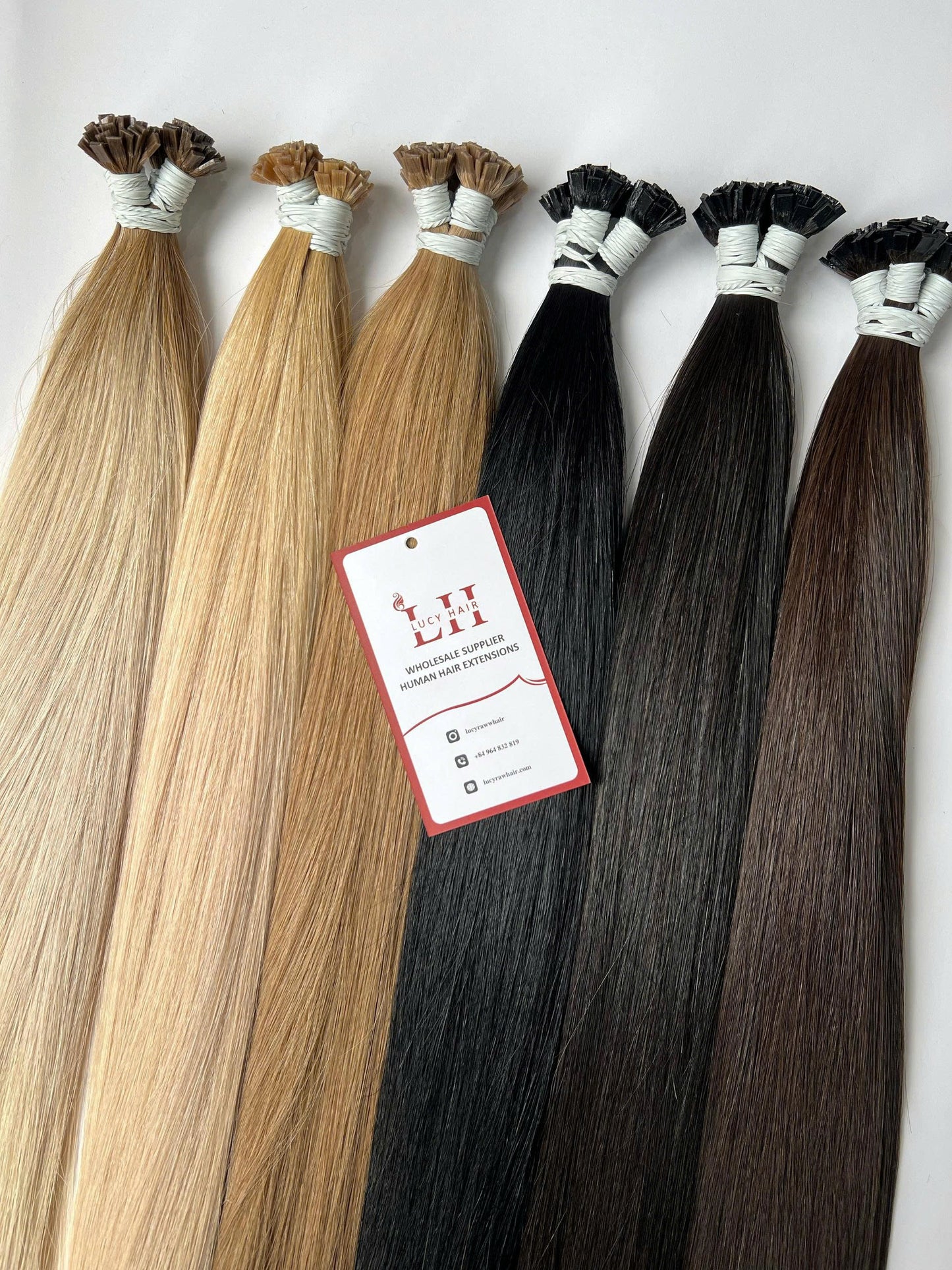 Flat Tip Hair Extensions With Keratin Natural Straight Human Hair Vietnamese Raw Hair Best Seller