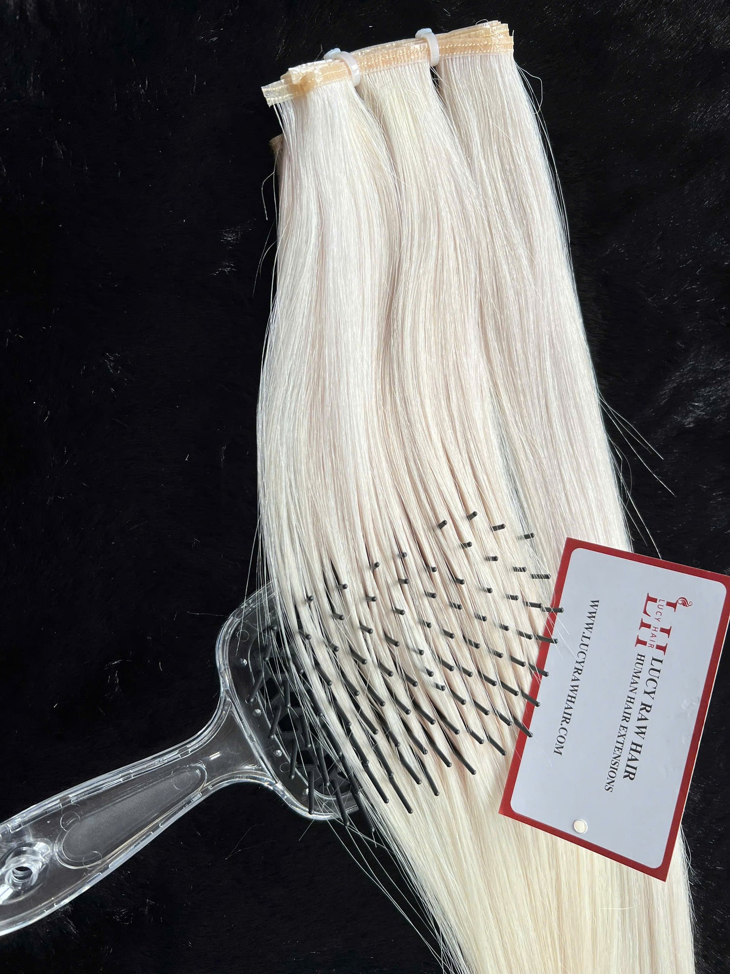 Best Quality Double Drawn Genius Weft #Pla color Hair Extensions Vietnamese Virgin Hair