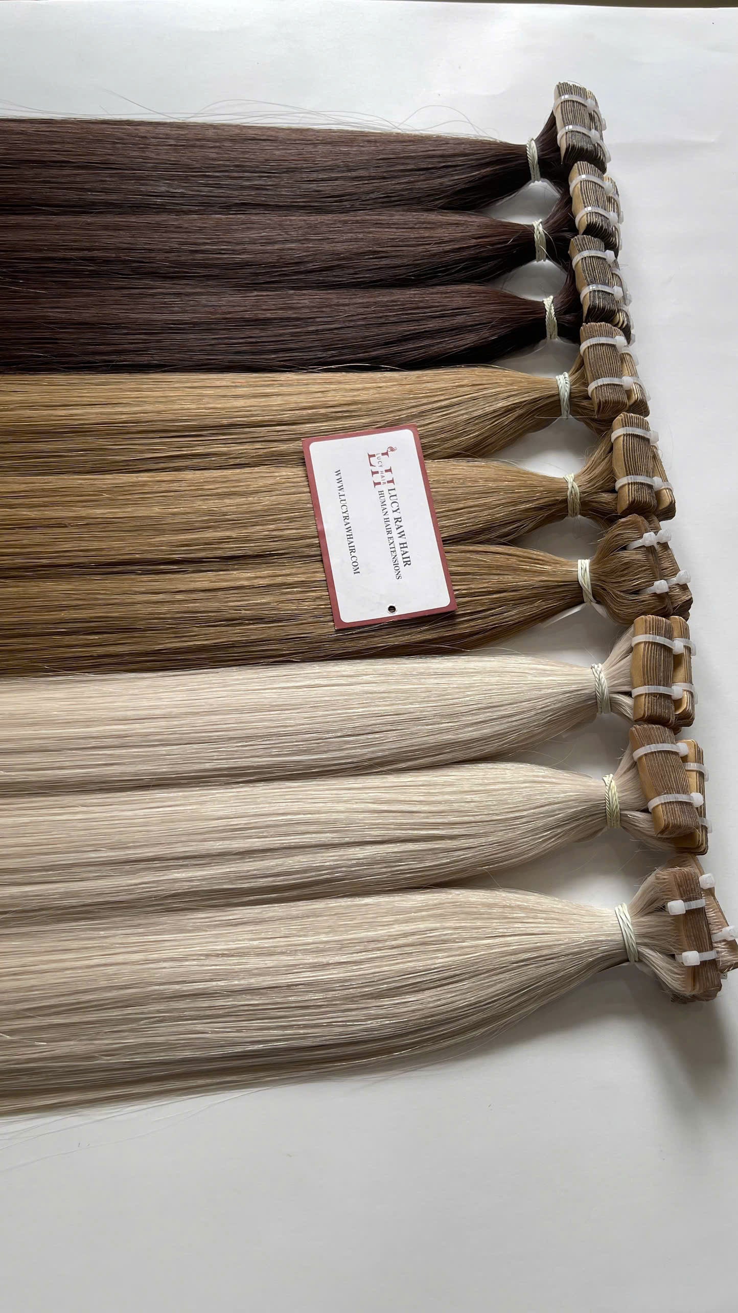 Premium Invisi Tape-In Extensions Natural Straight Vietnamese Raw Invisible Tape In Extensions Super Quality