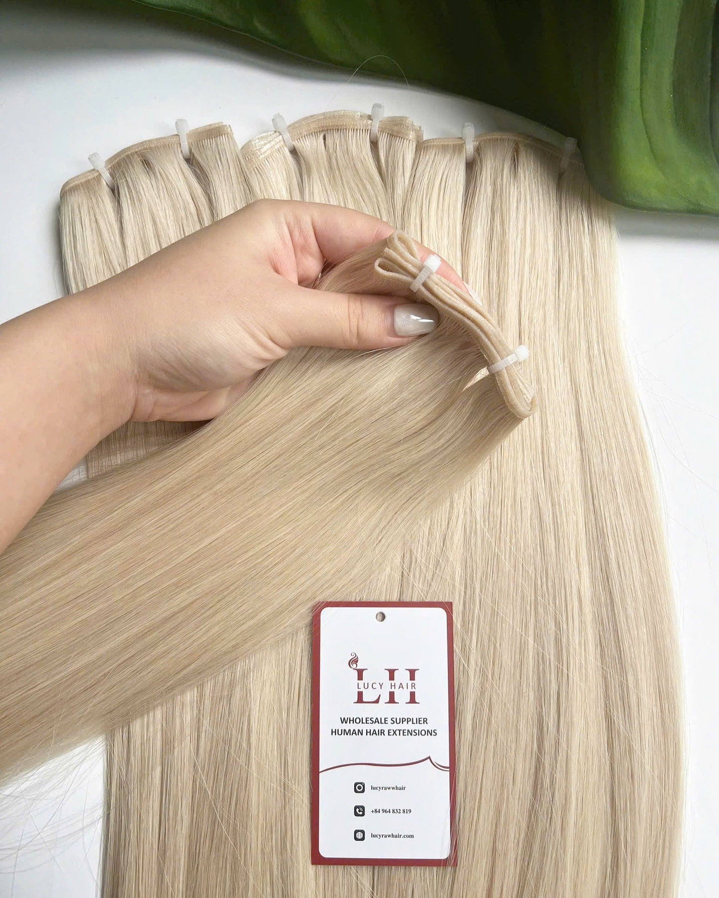 Genius Weft Extensions Straight Raw Hair Extensions #60 Color All Length Vietnamese One Donor Hair Best Selling