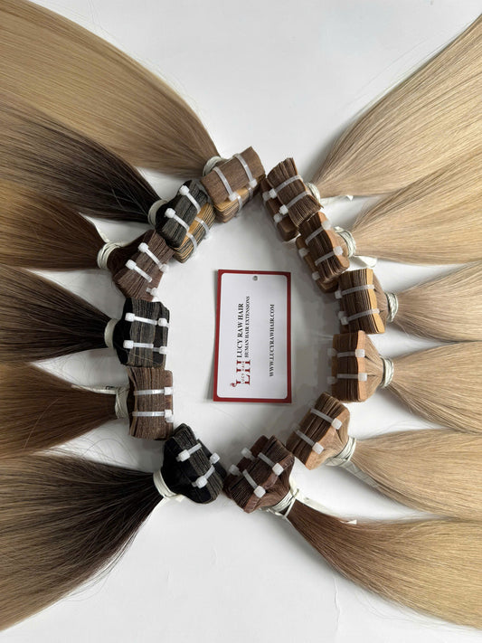 Vietnamese Human Hair Tape In Extensions Large Stock Fast Shipping