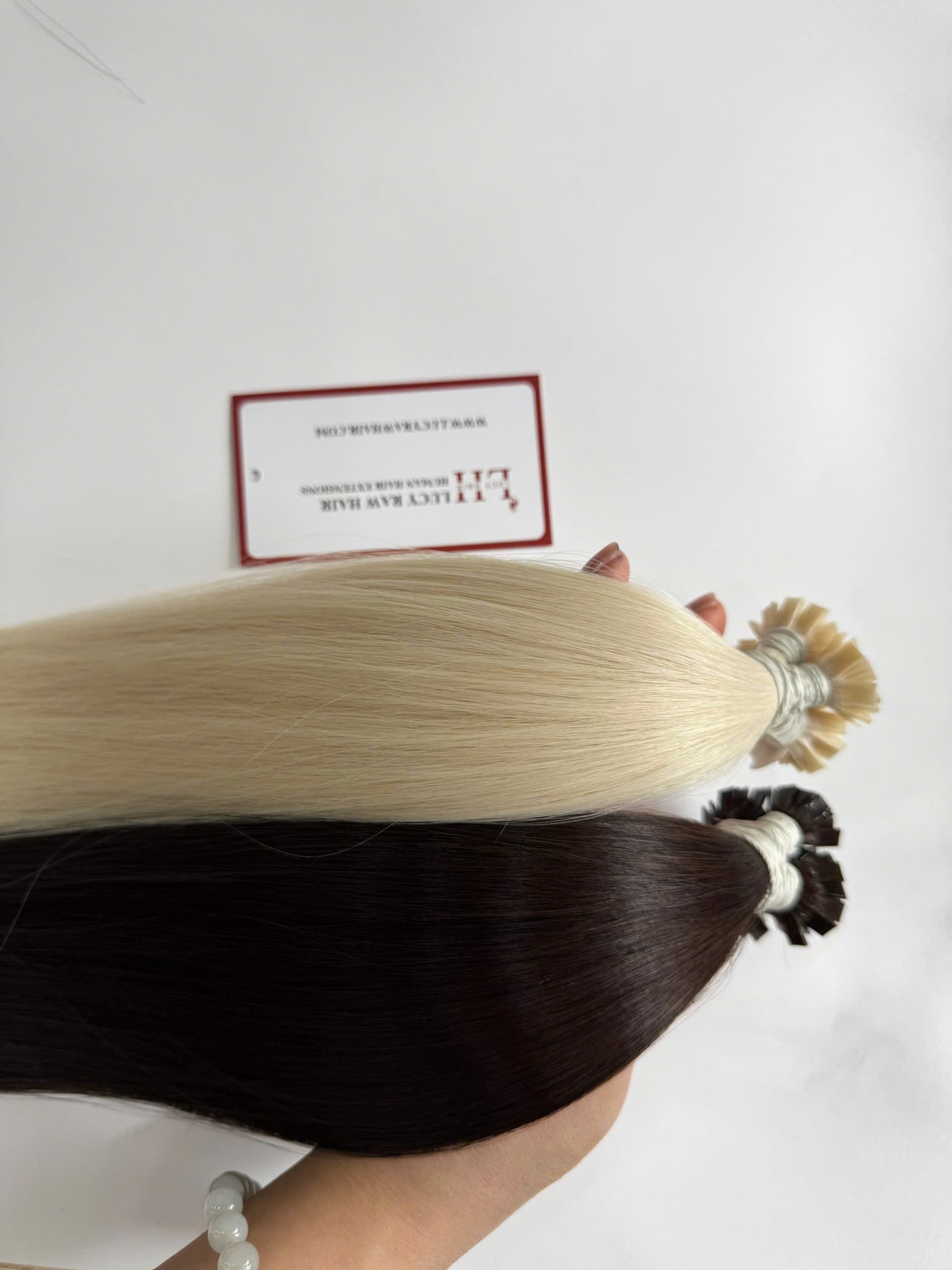 Flat Tip Keratin Bonds Hair Extensions Super Standard Vietnamese Raw Human Hair #60 color Best Quality