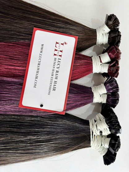 Flat Tips Keratin Hair Extensions Natural Straight Hair Virgin Hair Top Grade