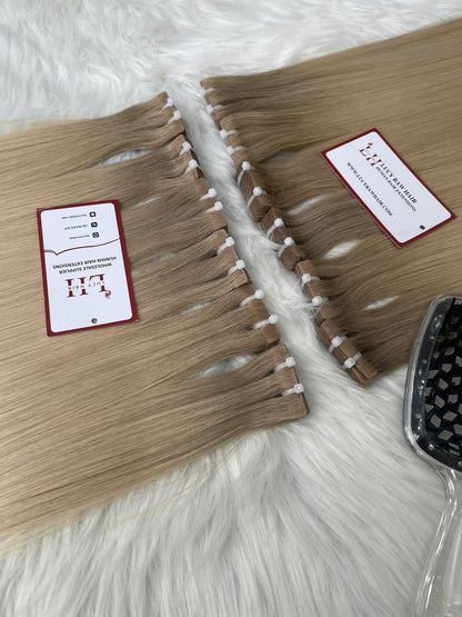Invisible Tape-In Hair Extensions #BB Color 20 Inches 50 Cm Super Premium Vietnamese Virgin Human Hair Luxury Quality