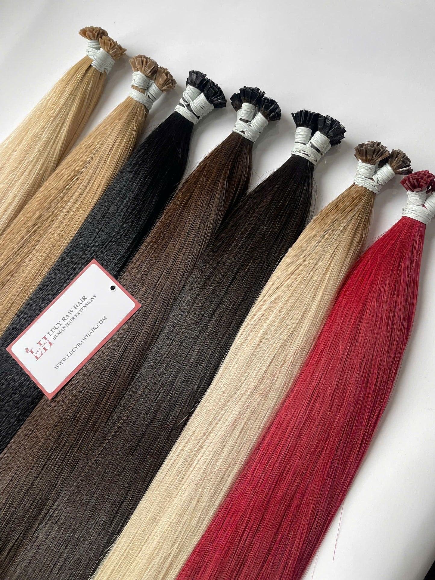 Keratin Flat Tips Straight Human Hair Extensions 100% Unprocessed Vietnamese Raw Hair