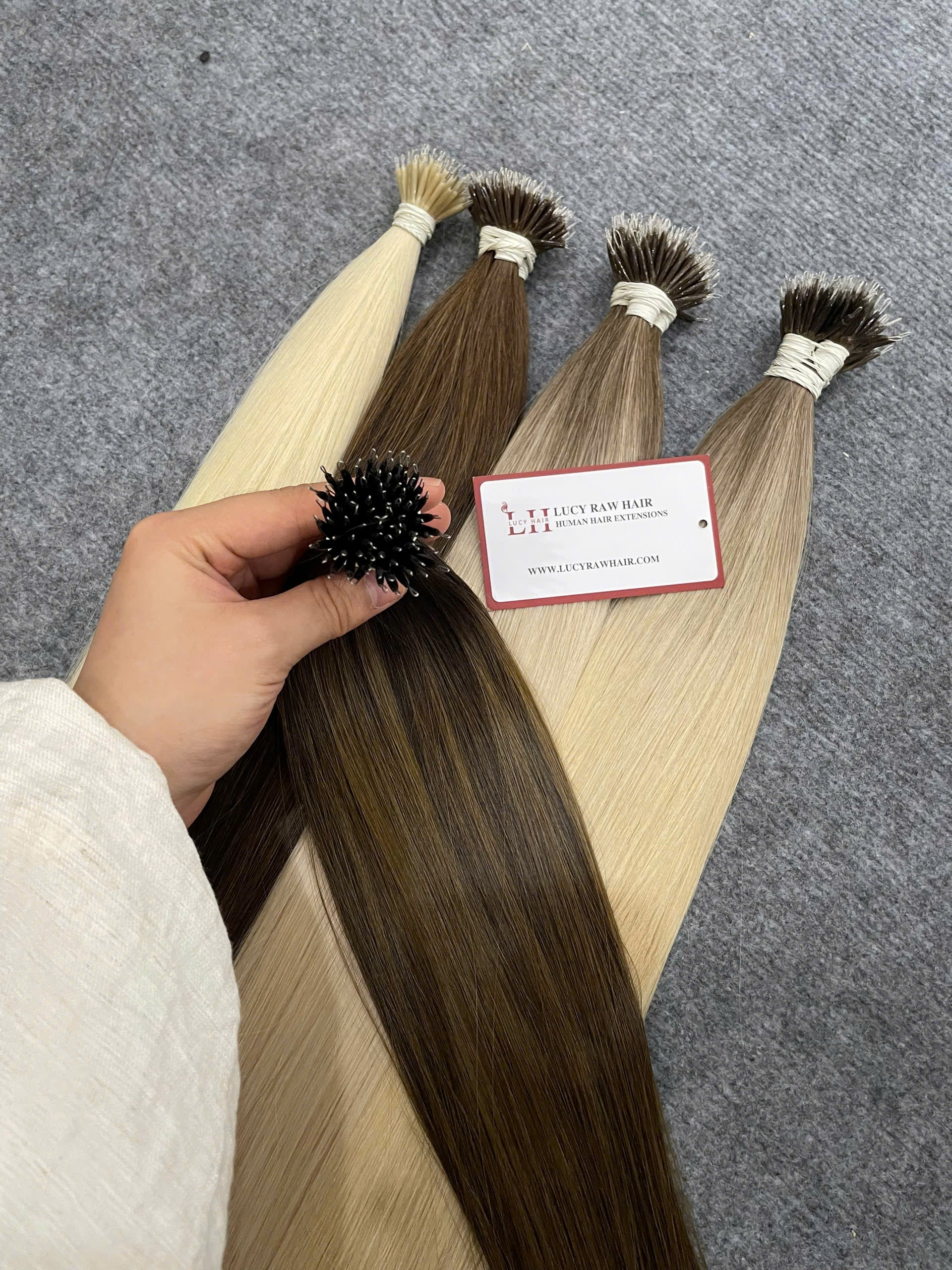 Nano Ring Hair Extensions #SM Color Very Hot Selling Raw Vietnamese Hair Super Grade
