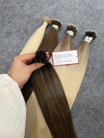 Nano Ring Hair Extensions #SM Color Very Hot Selling Raw Vietnamese Hair Super Grade