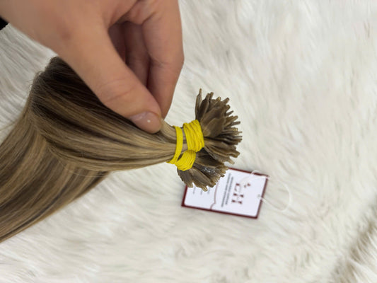Y Tip Human Hair Extensions #Piano Color Natural Straight Vietnamese Raw Hair Super Quality